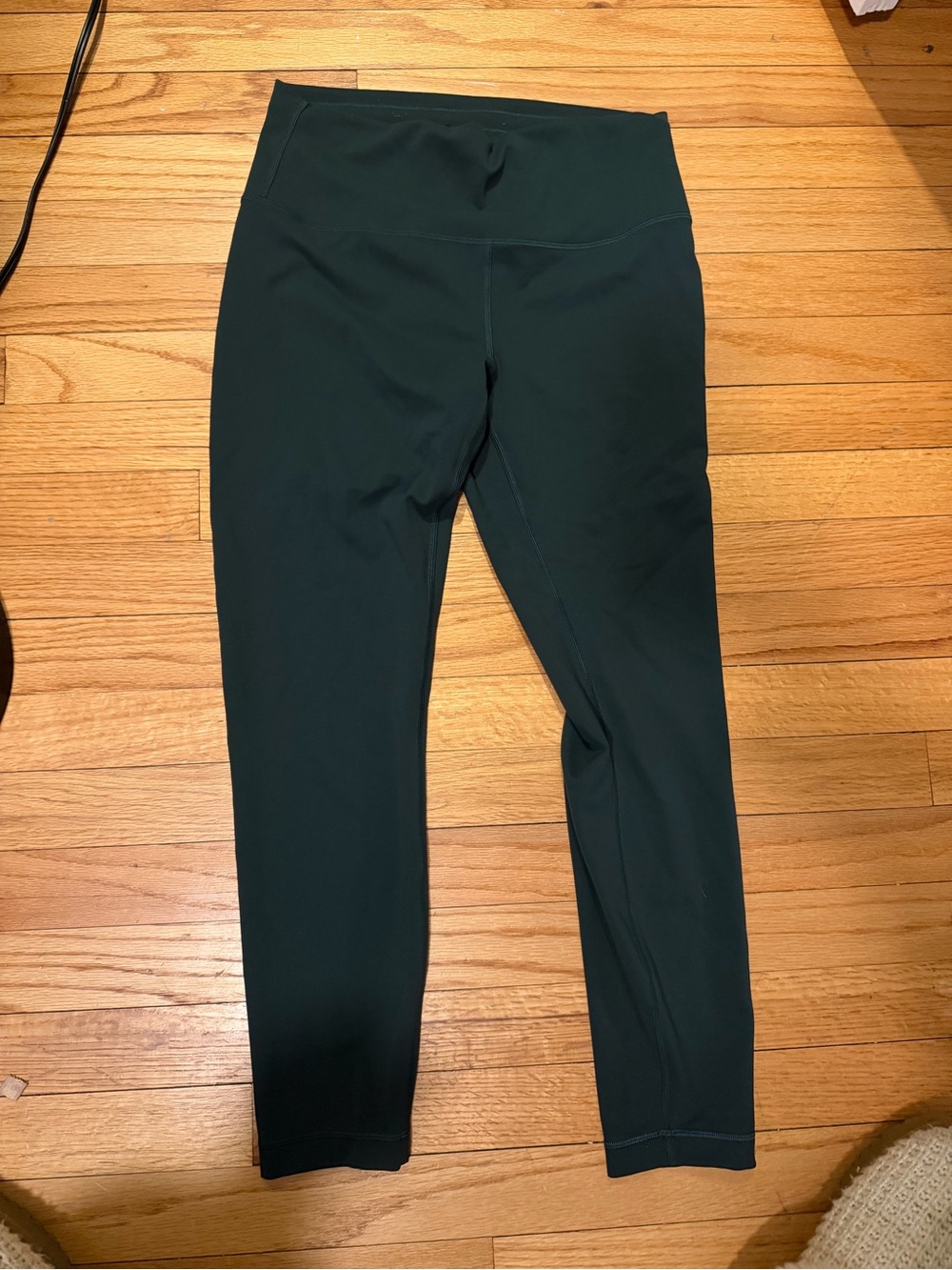 High-Rise Dark Green Active Leggings
